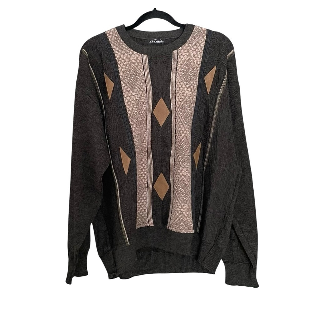 COOPER Canada Men's XL Brown Wool Sweater
